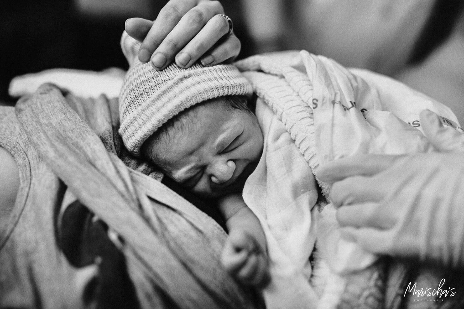 Geboortefotograaf voor een geboortereportage in het UMC ziekenhuis Maastricht