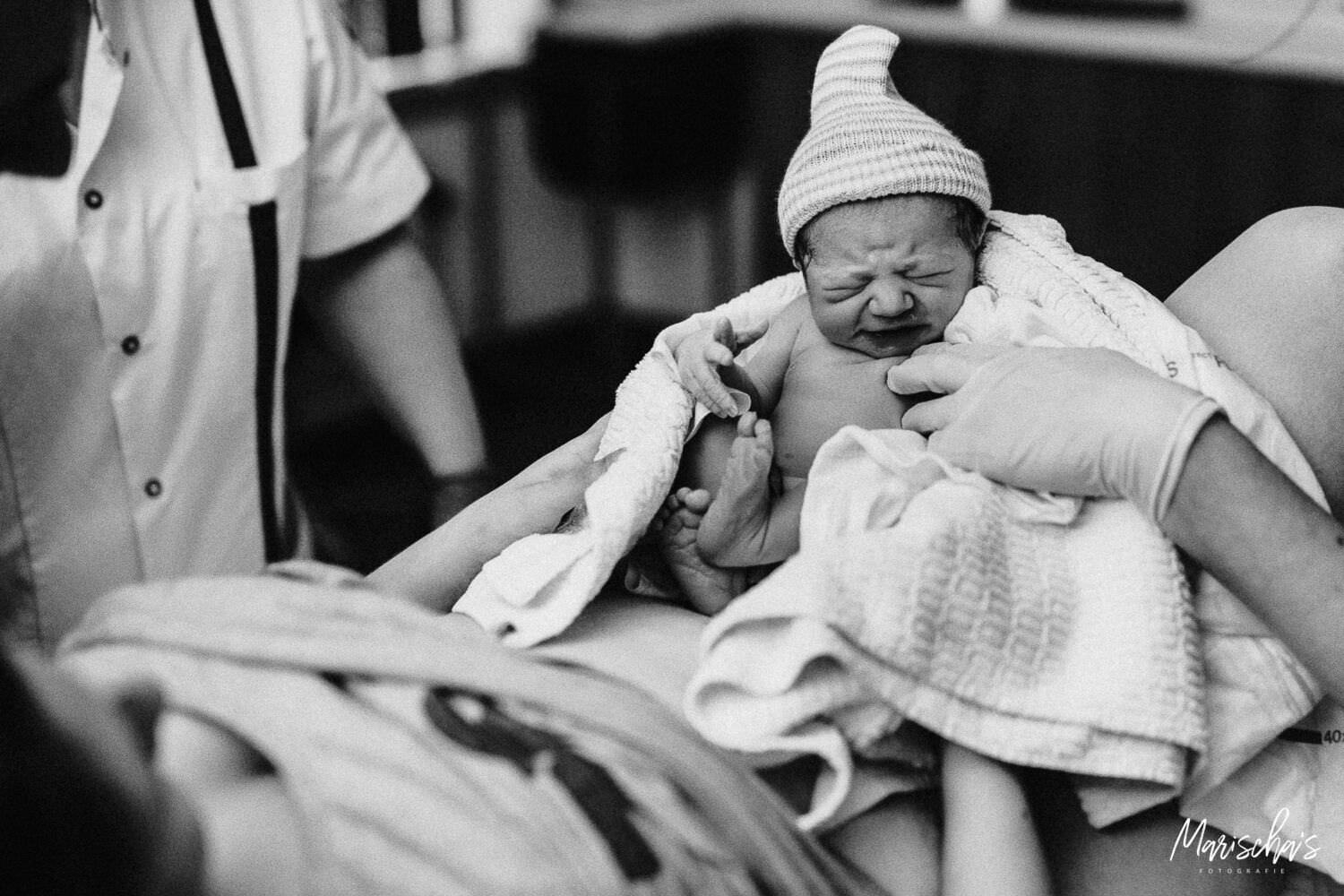 Geboortefotograaf voor een geboortereportage in het UMC ziekenhuis Maastricht